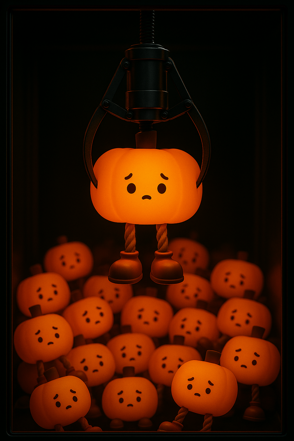 Sad Pumpkin Night Light