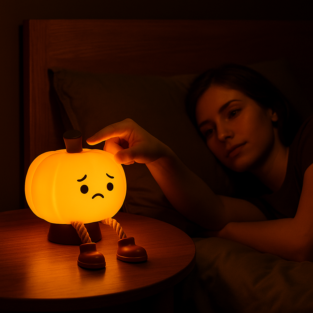Sad Pumpkin Night Light