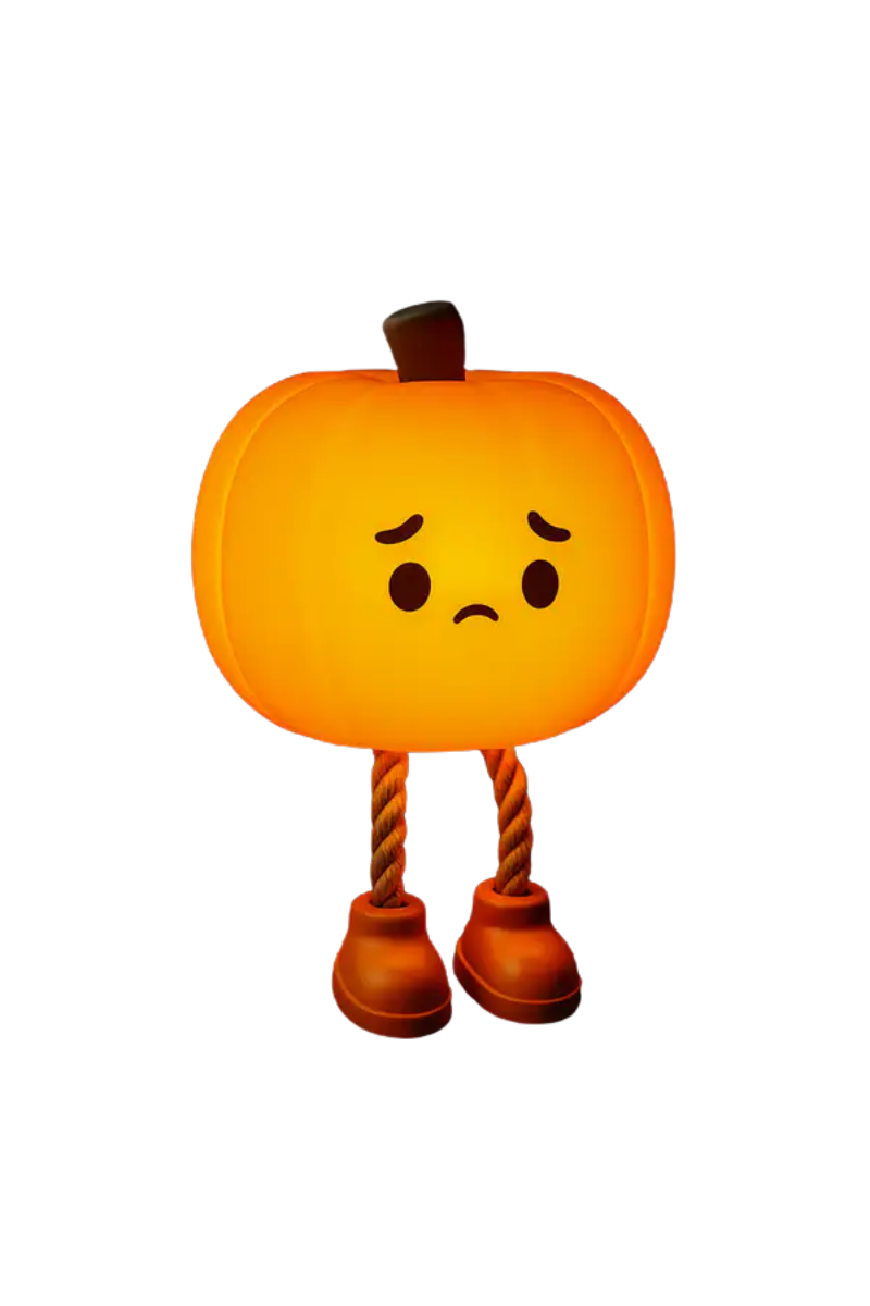 Sad Pumpkin Night Light