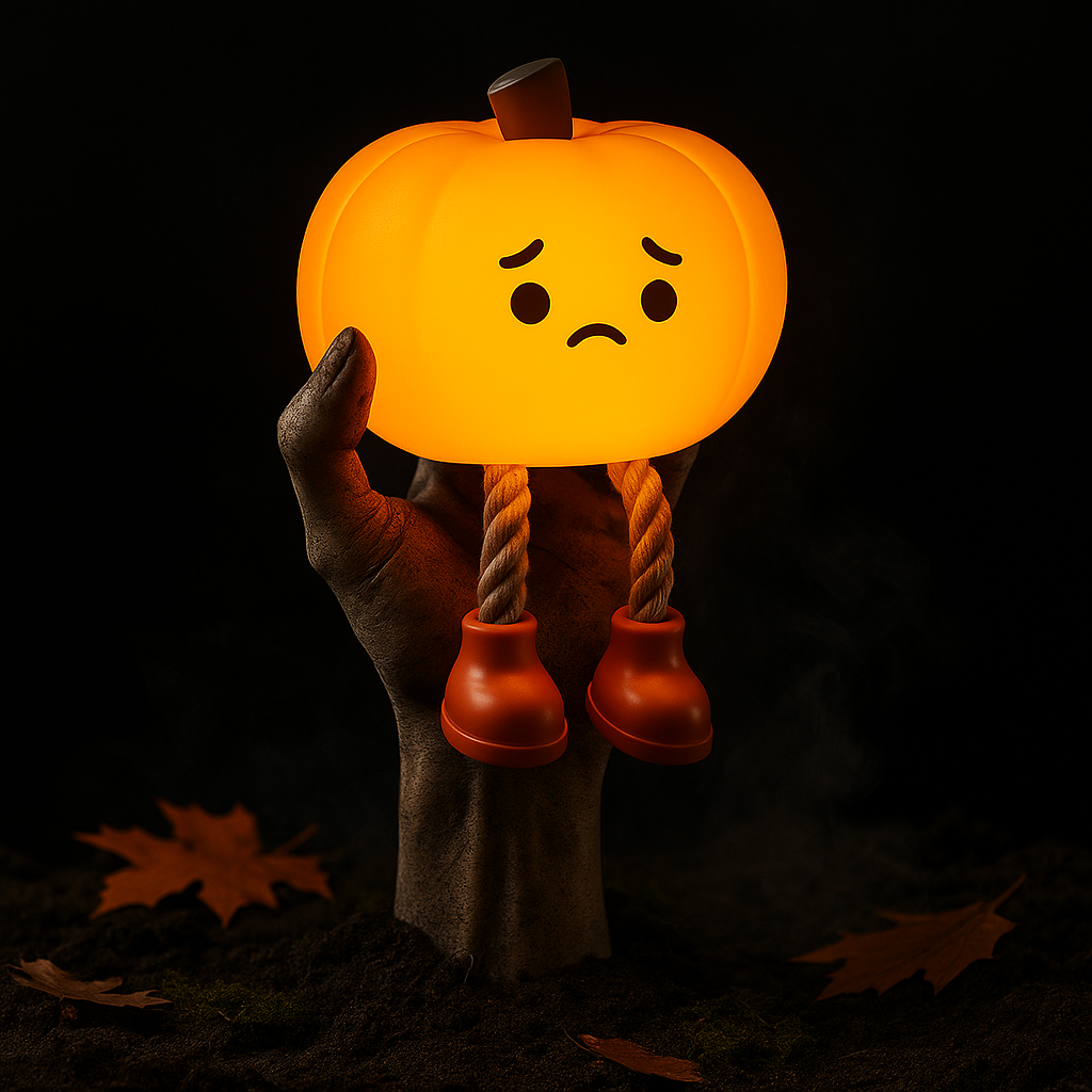 Sad Pumpkin Night Light
